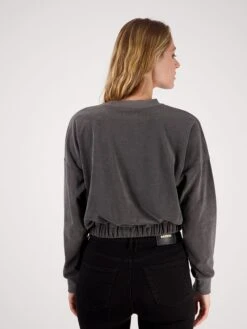 Sweatshirt "Nadien" In Anthrazit -Damenbekleidung raizzed r sweatshirt nadien in anthrazit 3