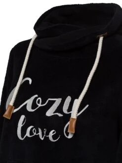 Fleecepullover In Schwarz -Damenbekleidung roadsign fleecepullover in schwarz 2