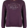 Sweatshirt In Lila -Damenbekleidung roadsign sweatshirt in lila
