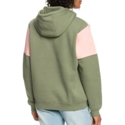 Roxy Freizeit Sweatshirts Lets Get Going Fleece Hoodie Women Green -Damenbekleidung roxy freizeit sweatshirts lets get going fleece hoodie women green 2