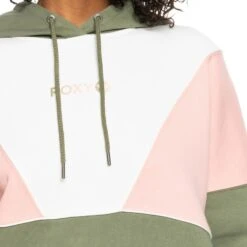 Roxy Freizeit Sweatshirts Lets Get Going Fleece Hoodie Women Green -Damenbekleidung roxy freizeit sweatshirts lets get going fleece hoodie women green 3