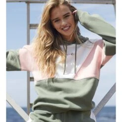 Roxy Freizeit Sweatshirts Lets Get Going Fleece Hoodie Women Green -Damenbekleidung roxy freizeit sweatshirts lets get going fleece hoodie women green 5