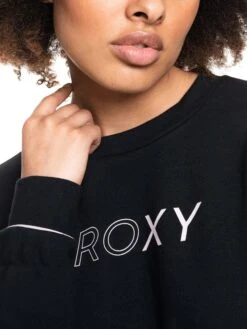Roxy Sweatshirt "Fading" In Schwarz -Damenbekleidung roxy sweatshirt fading in schwarz 4
