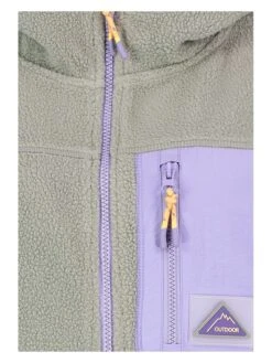 SUBLEVEL Fleecejacke In Grau/ Lila 9 SUBLEVEL Fleecejacke In Grau/ Lila -Damenbekleidung sublevel fleecejacke in grau lila 3
