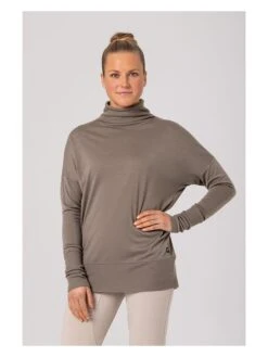 Super.natural Fleecepullover "Skiing" In Taupe