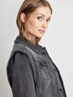 Taifun Jeansjacke In Grau -Damenbekleidung taifun jeansjacke in grau 3