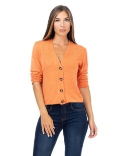 Strickjacke In Orange