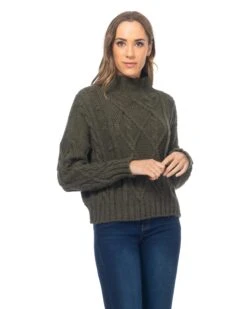 Strickpullover In Dunkelgrün