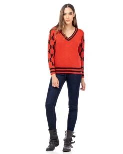 Strickpullover In Rot -Damenbekleidung tantra strickpullover in rot 3