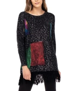 Strickpullover In Schwarz -Damenbekleidung tantra strickpullover in schwarz 2