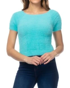 Strickpullover In Türkis -Damenbekleidung tantra strickpullover in turkis 2