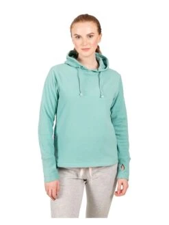 TRESPASS Fleecehoodie "Janella" In Türkis -Damenbekleidung trespass fleecehoodie janella in turkis 2