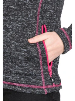 TRESPASS Fleecejacke "Odelia B" In Schwarz/ Grau -Damenbekleidung trespass fleecejacke odelia b in schwarz grau 3