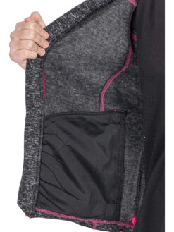 TRESPASS Fleecejacke "Odelia B" In Schwarz/ Grau -Damenbekleidung trespass fleecejacke odelia b in schwarz grau 4