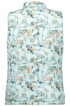 Ulla Popken Wendeweste Uni/Marmor 2-Wege-Zipper In Oliv -Damenbekleidung ulla popken wendeweste uni marmor 2 wege zipper in oliv 2