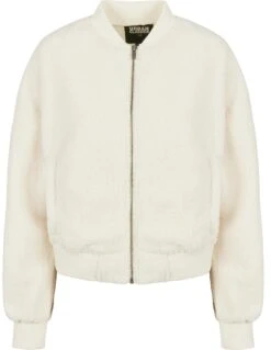 URBAN CLASSICS Fleecejacke Oversized Sherpa In Whitesand