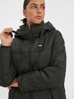 Vero Moda Steppmantel "Gemma Flora" In Dunkelgrün -Damenbekleidung vero moda steppmantel gemma flora in dunkelgrun 3