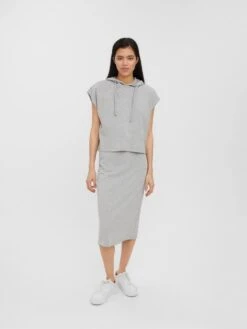Vero Moda Sweatshirt In Light Grey Melange -Damenbekleidung vero moda sweatshirt in light grey melange 2