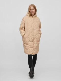 Vila Steppjacke "Vithora" In Beige -Damenbekleidung vila steppjacke vithora in beige 2