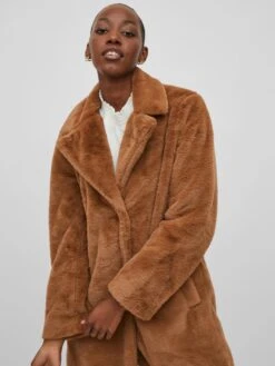 Vila Teddymantel "Ebba" In Camel 14 Vila Teddymantel "Ebba" In Camel -Damenbekleidung vila teddymantel ebba in camel 5