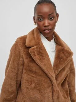 Vila Teddymantel "Ebba" In Camel 15 Vila Teddymantel "Ebba" In Camel -Damenbekleidung vila teddymantel ebba in camel 6