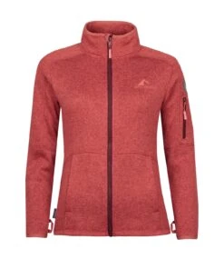 Fleecejacke "Katla" In Mineralrot