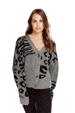 Cardigan KENDARI In Grau